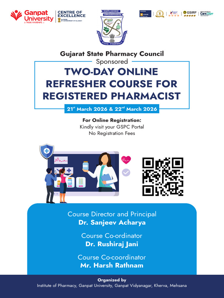 Final Brochure Refresher Course IOPH GUNI | PDF | Pharmacy | Pharmacist