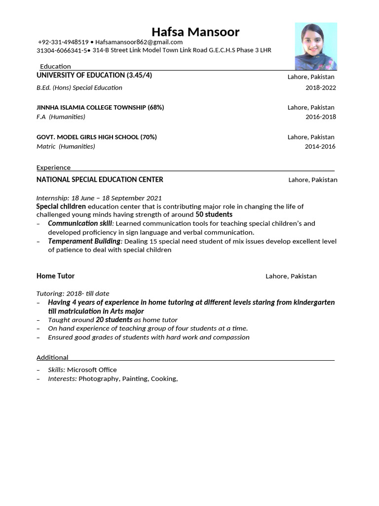 HFM CV | PDF