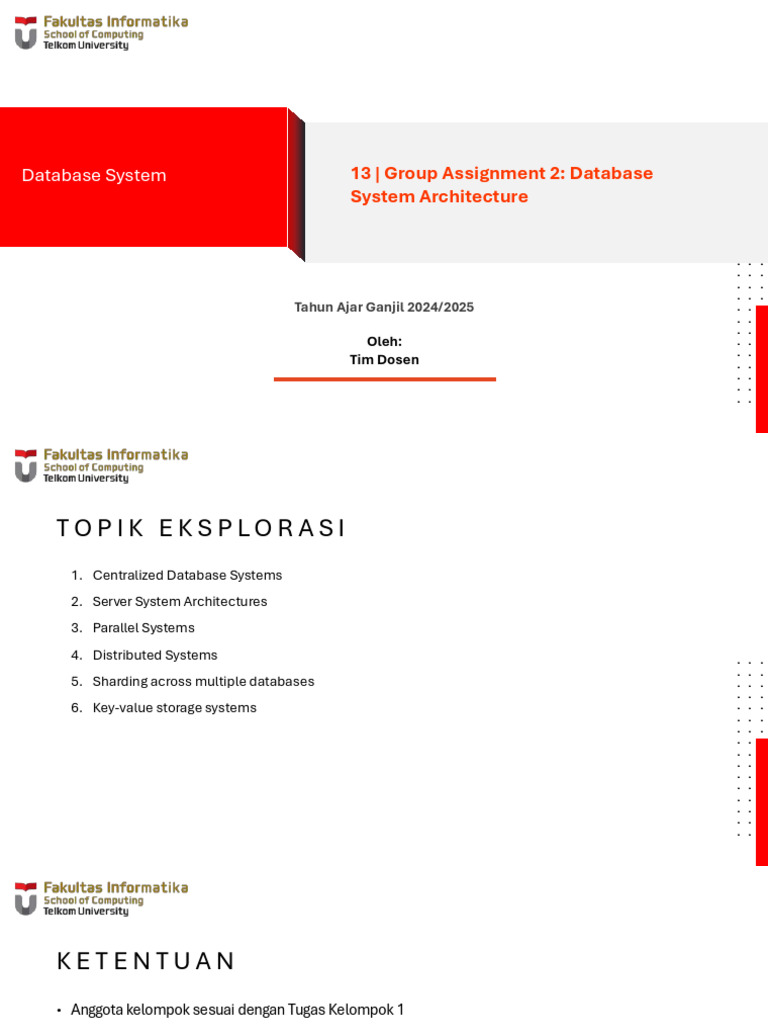 13 Group Assignment 2 - Database Architecture-TELU | PDF