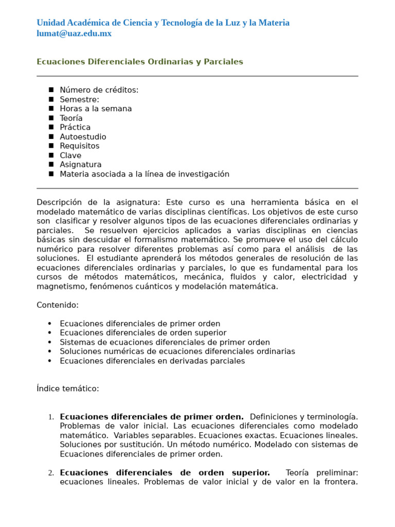 Edops Final | PDF | Ecuaciones diferenciales | Ecuaciones