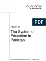 The System of Education in Pakistan