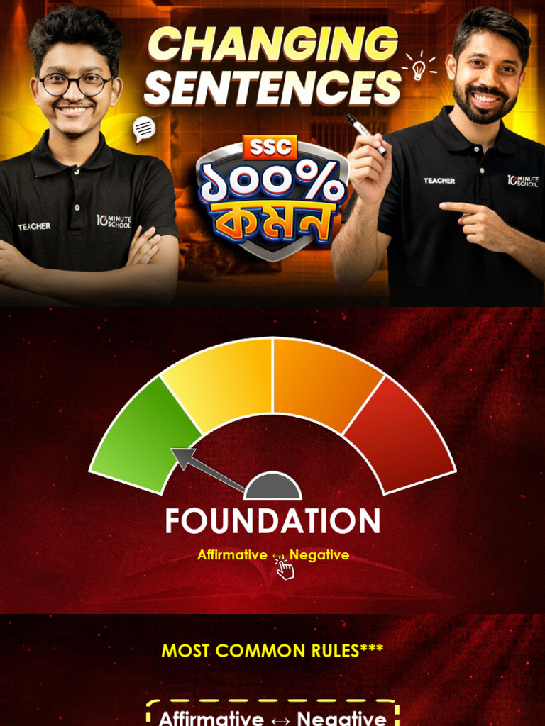Changing Sentences_Final Contents | PDF | Subject (Grammar) | Linguistics