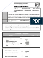 Plan y Programa de Evaluacion V Primer Periodo