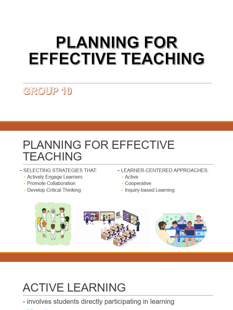 PLANNING-FOR-EFFECTIVE-TEACHING-METHODS- | PDF | Learning | Inquiry ...