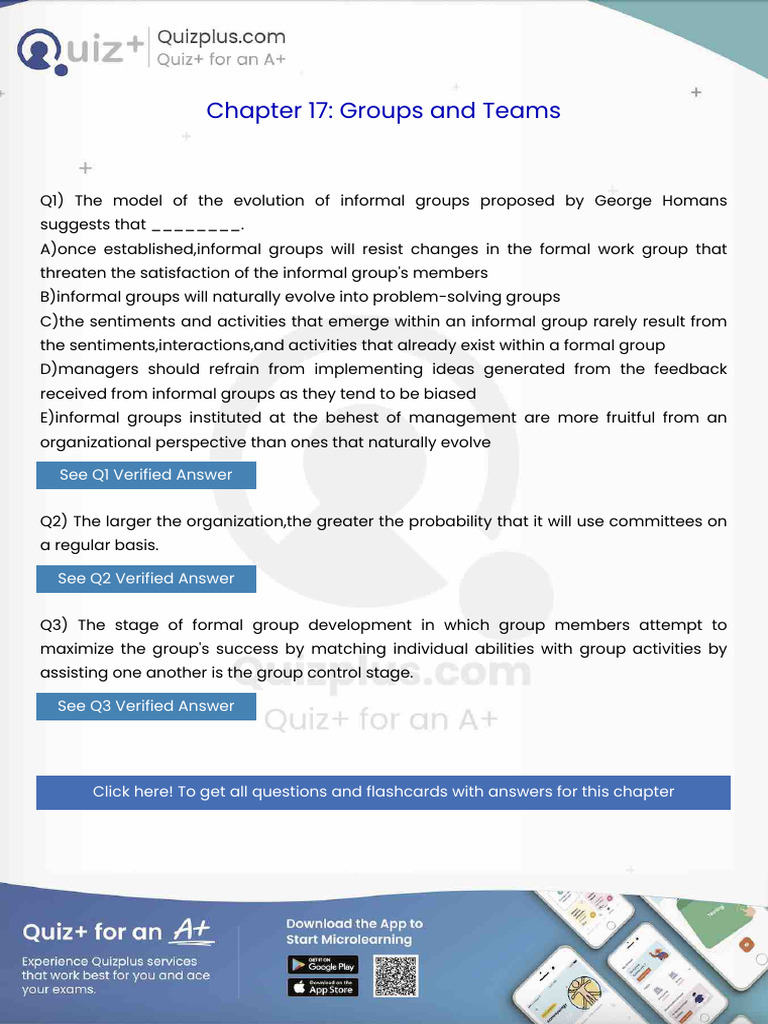 The Model of the Evolution of Informal Groups Proposed by George Homans ...