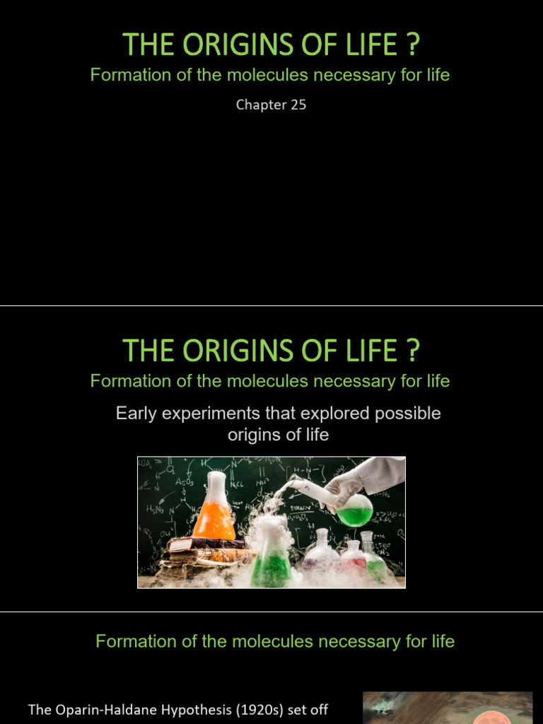 2.2_Early experiments to explore possible origins of life 26 | PDF ...