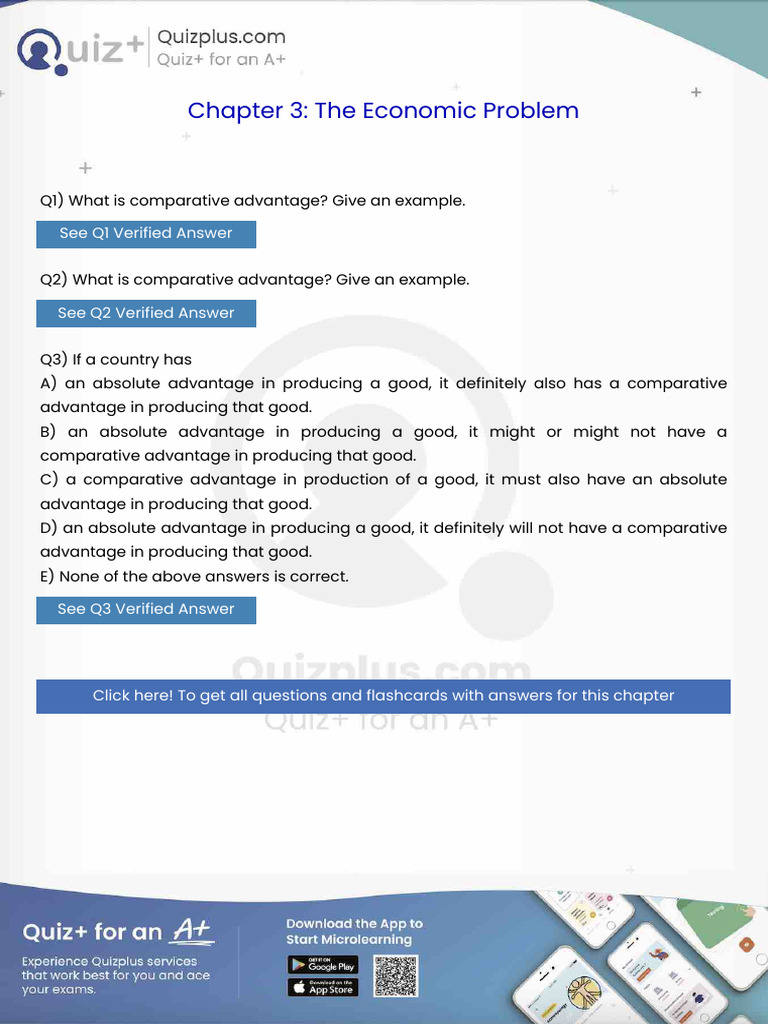 What is Comparative Advantage Give an Example | PDF | Elasticity ...