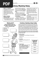 cigarette paper rhyming slang Cockney Rhyming Slang | PDF