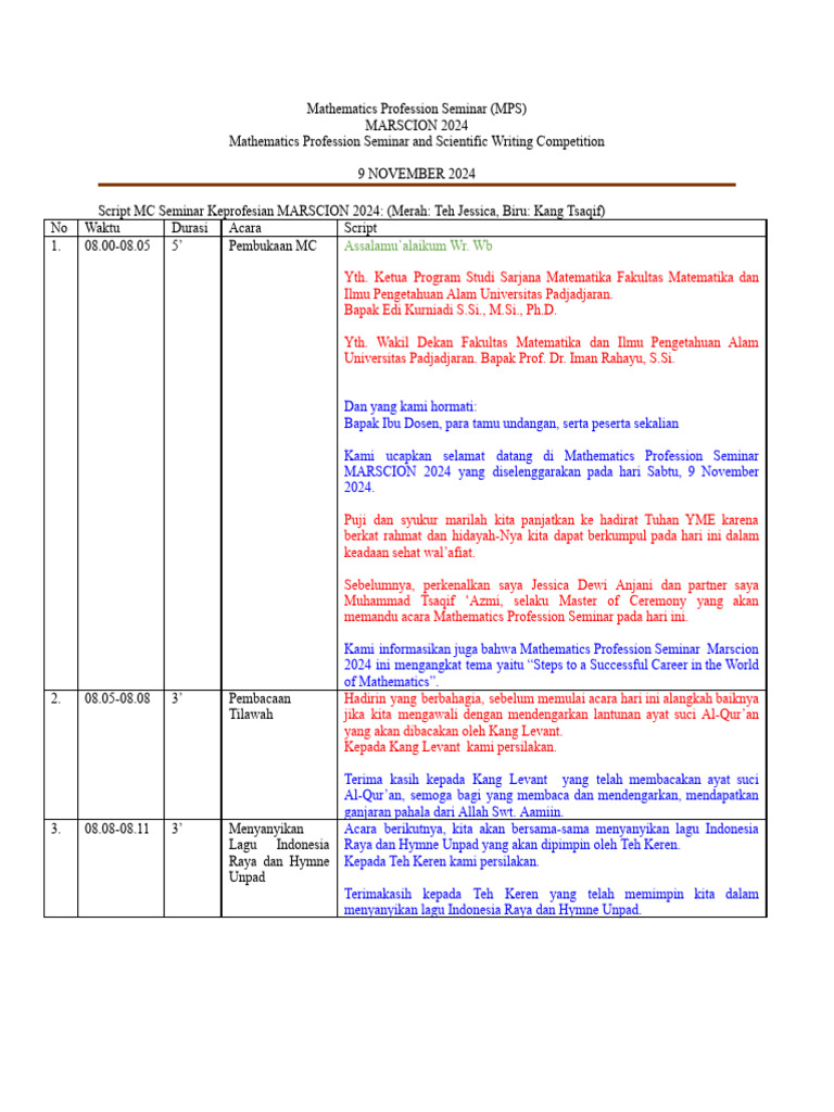 Script MC Mps | PDF