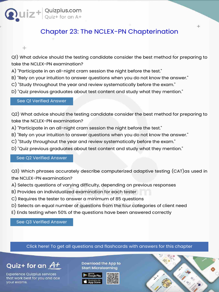 What Advice Should the Testing Candidate Consider the Best Method for ...