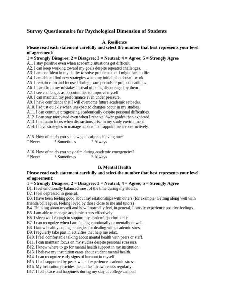 Psychological Survey Questionnaire | PDF | Chess Openings | Chess Theory