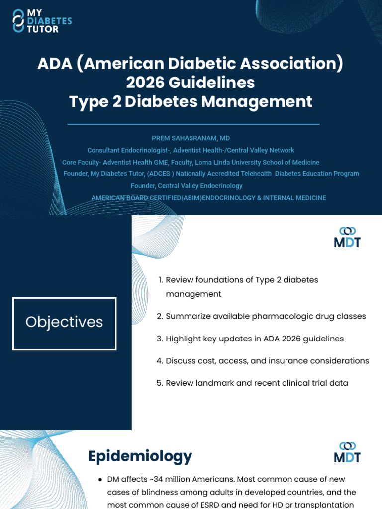 ADA 2026 Guidelines Presentation | PDF