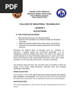Understanding Elevations in Architecture | PDF | Technical Drawing | Door