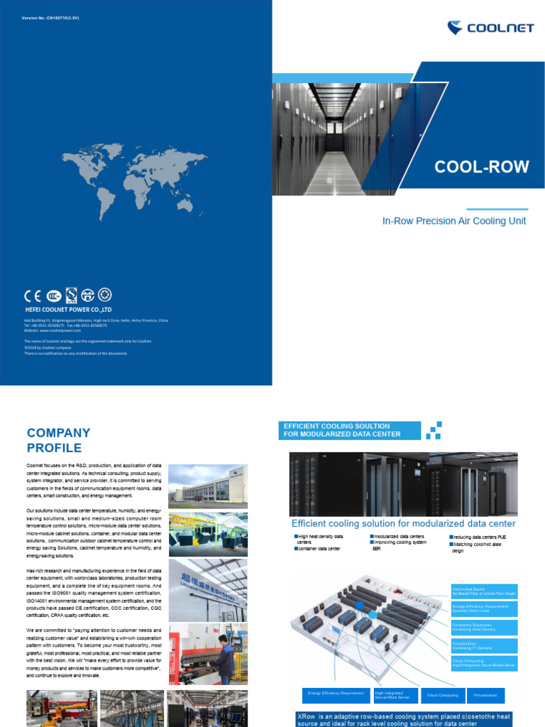 In-Row precision air conditoning11.24-1 | PDF | Data Center | Air ...