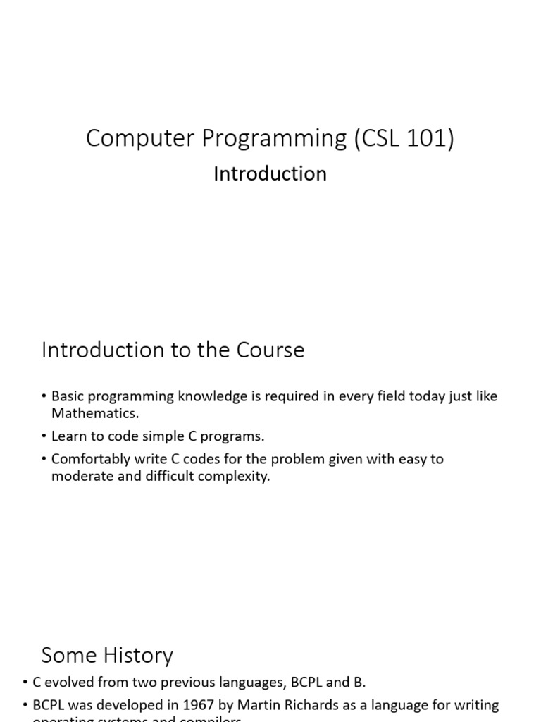 CP module 1 - Part 1 | PDF | Computer Programming | Arithmetic