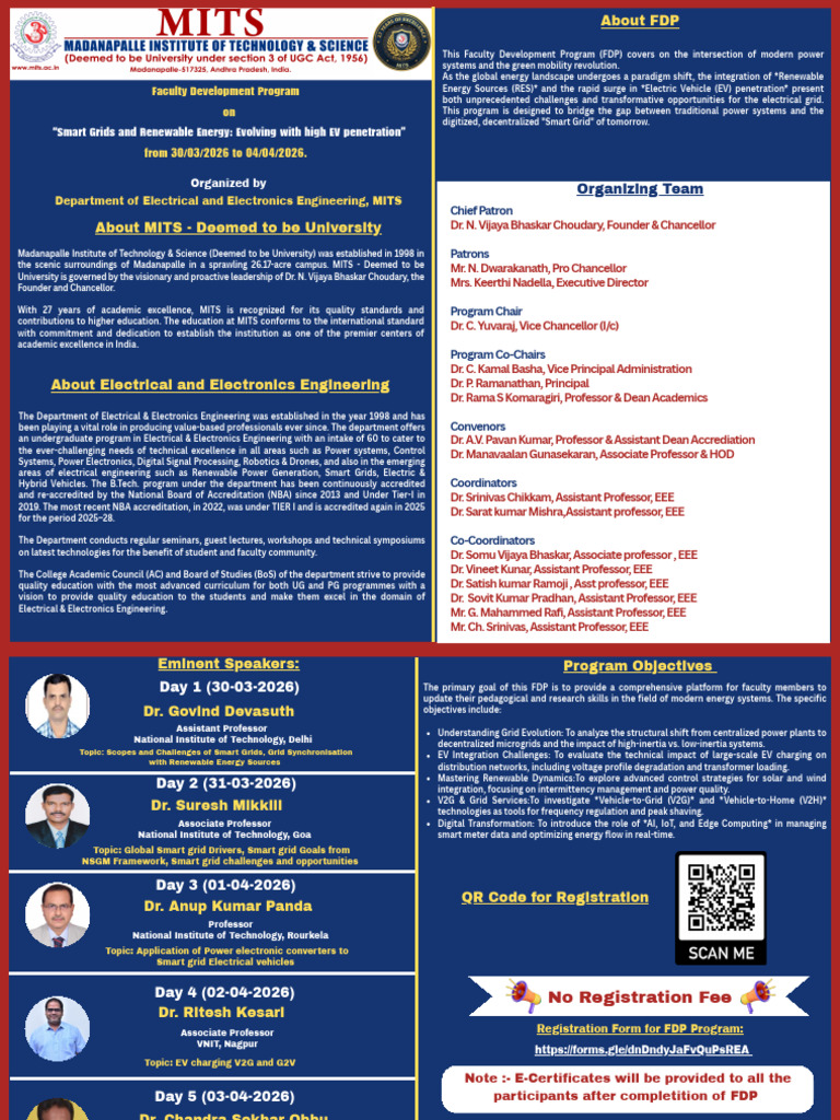 EEE FDP Brochure | PDF | Electric Power | Electricity