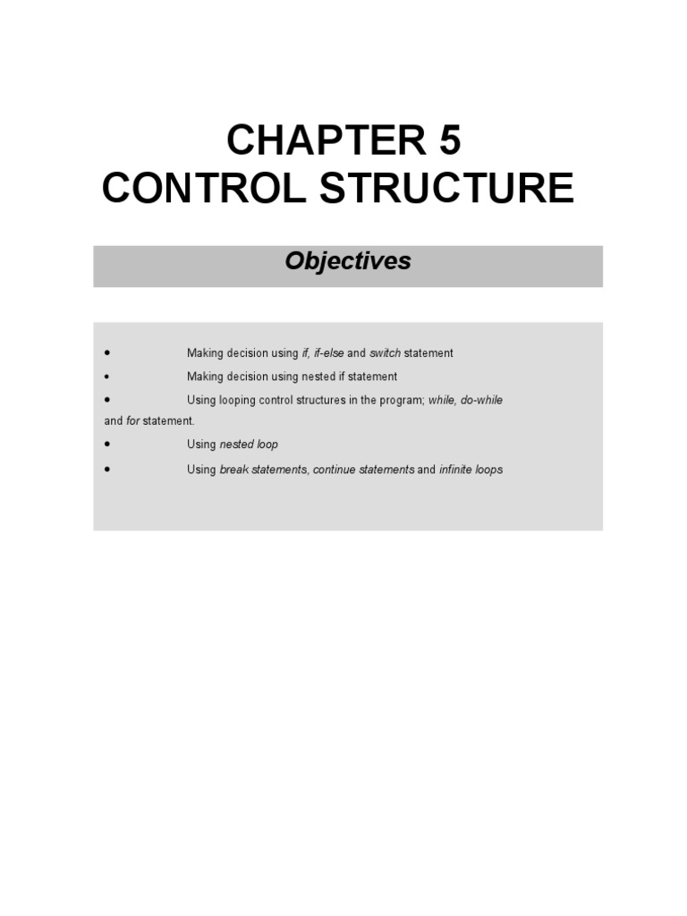 Control Structure | PDF | Control Flow | Software Engineering
