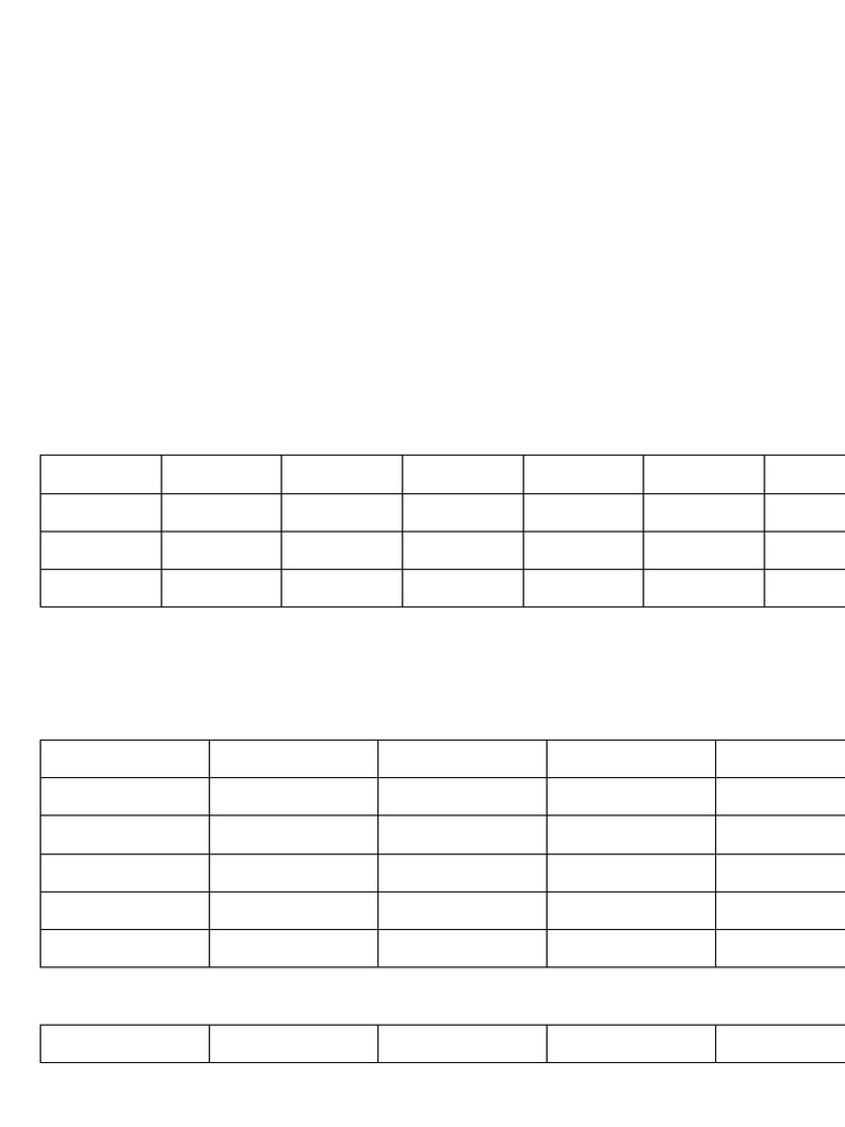 Test Analysis Sheet A4 | PDF