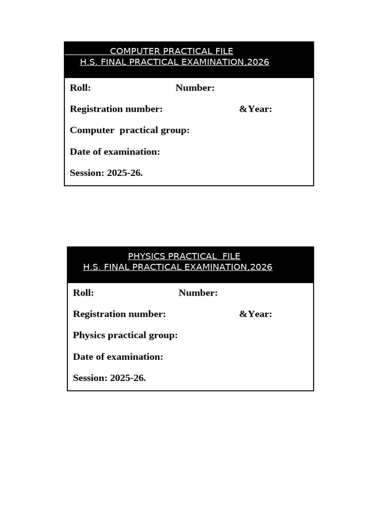 Practical File Labels 2026 Copy | PDF