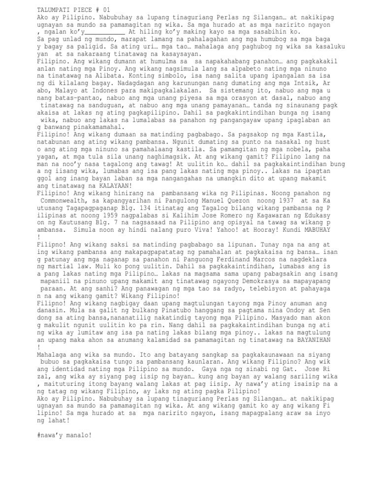 Tatag ng wikang filipino lakas ng pagka pilipino essay 03 image