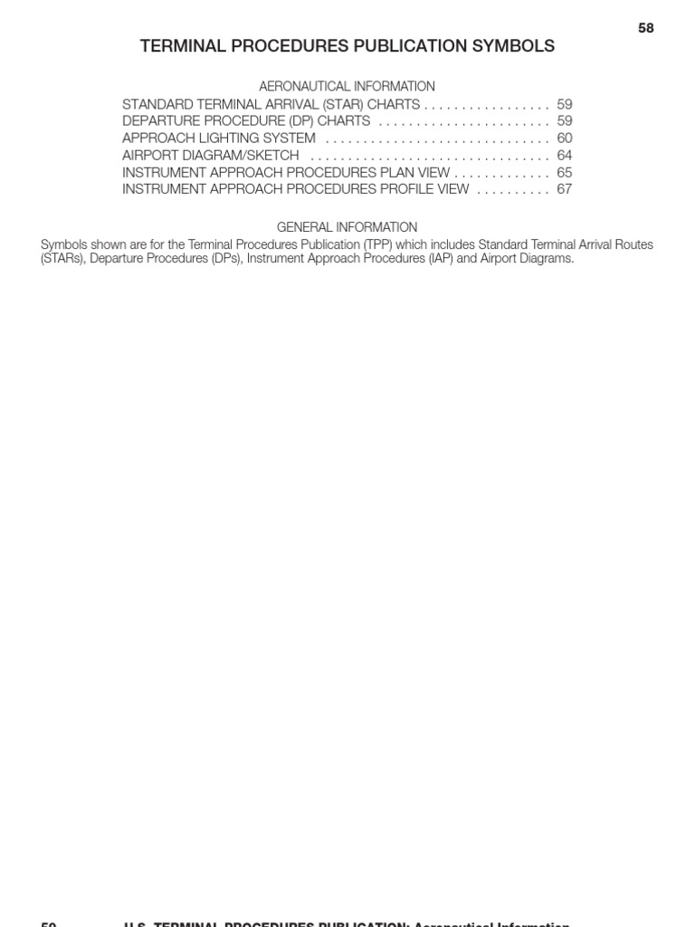 Terminal Procedures Publication Symbols | PDF | Measuring Instrument ...