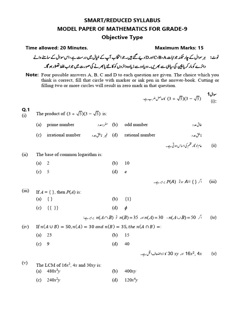 ALP Model Mathematics | PDF