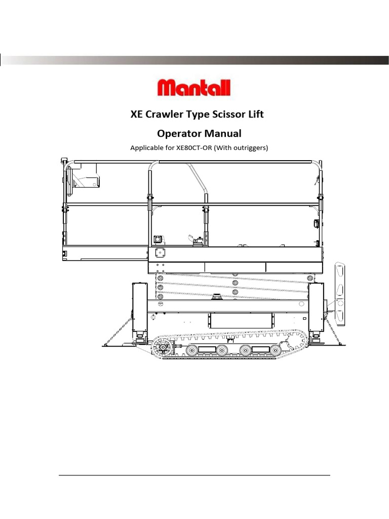 4. Manual Book Scissor Lift | PDF | Battery Charger | Elevator