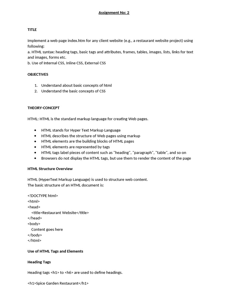 WT Writeup 2 | PDF | Html Element | Html