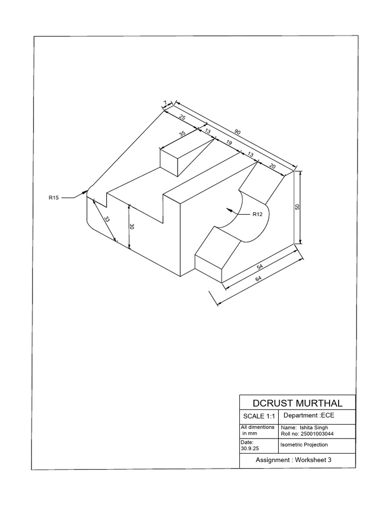 Cad 6 Isometric-model | PDF