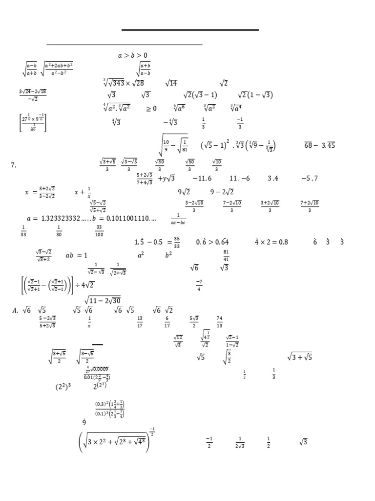 Mathematics WS 2 For Grade 9 2018E | PDF | Chess Theory | Chess