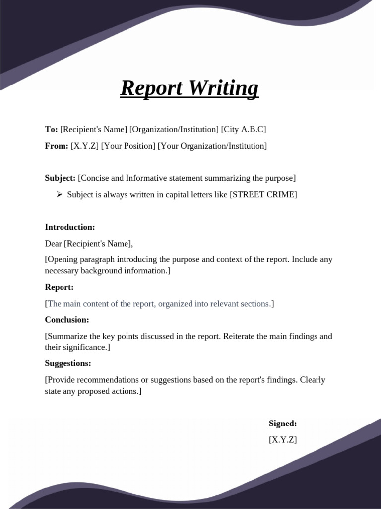 Report Writing | PDF