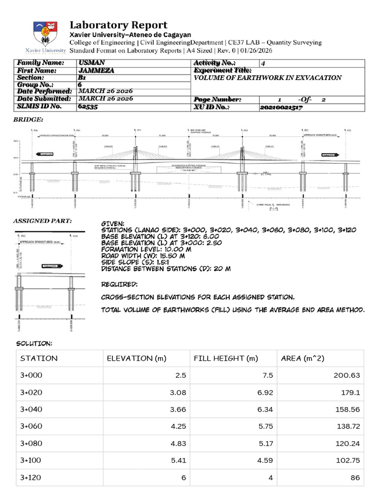 USMAN_Laboratory Activity No. 4 | PDF | Surveying | Physical Geography
