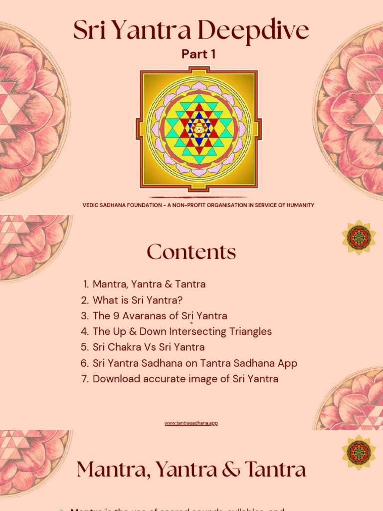 Sri Yantra Part 1 | PDF | Tantra | Hindu Tantra