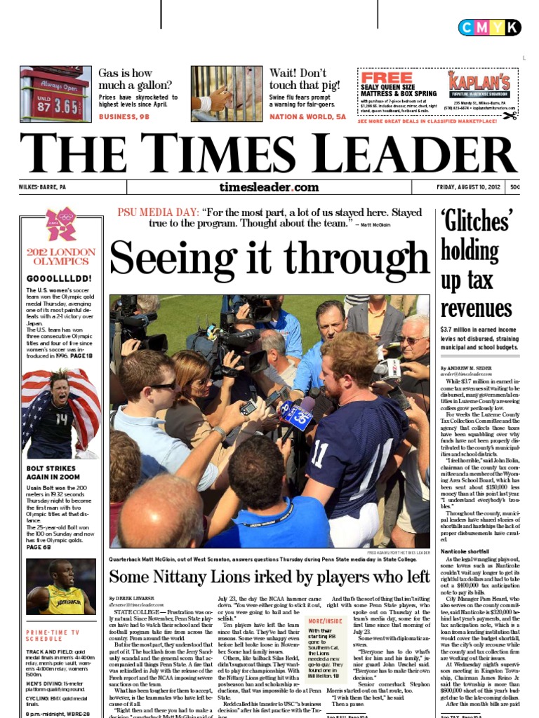 Times Leader 08-10-2012 | PDF | Driving Under The Influence | Prosecutor