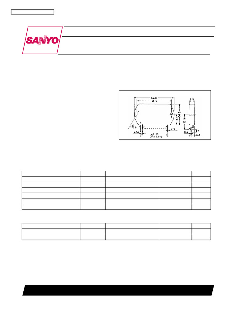 STK 4192 II | PDF | Power Supply | Capacitor