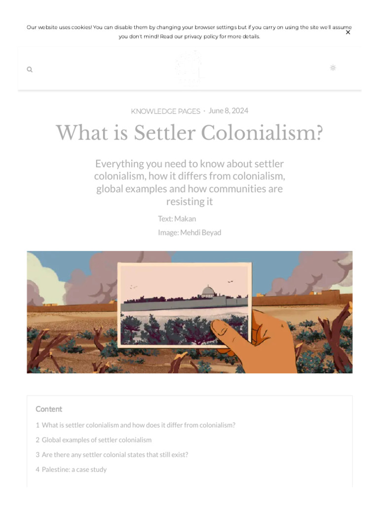 What is Settler Colonialism_ | PDF | Zionism | Israeli Settlement
