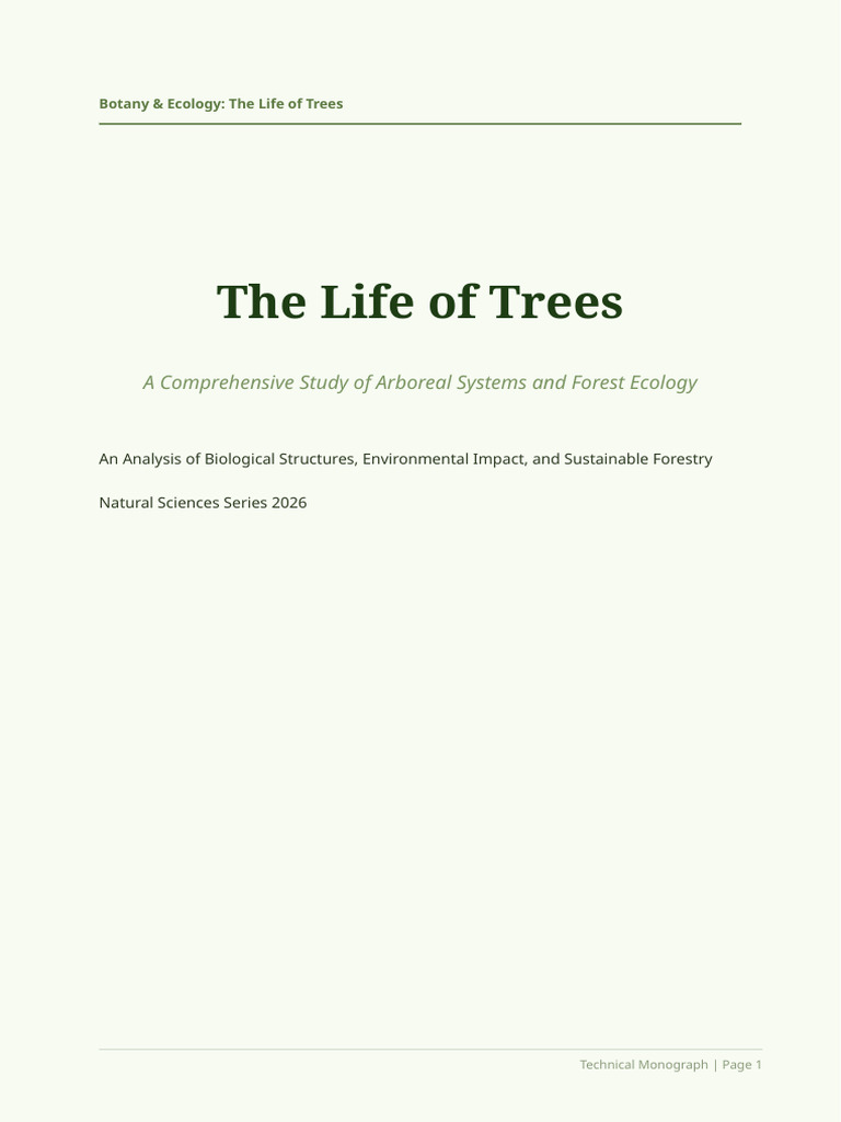 The Life of Trees 20 Pages | PDF | Trees | Forests