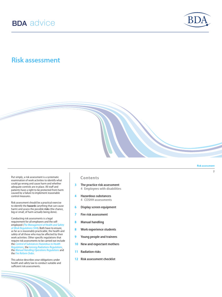 Risk Assessment - Mar 12 | PDF | Occupational Safety And Health | Risk ...