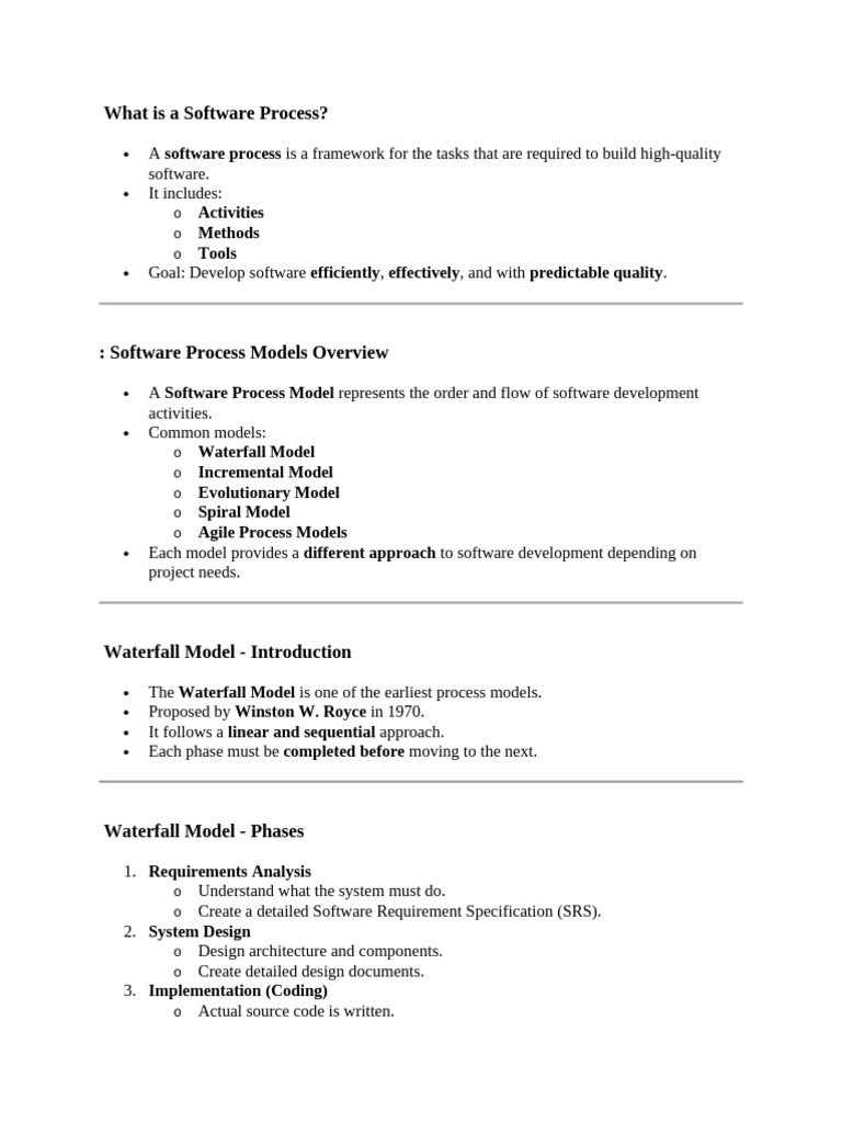 Software Engineering Lectuer 1 | PDF | Software Development Process ...