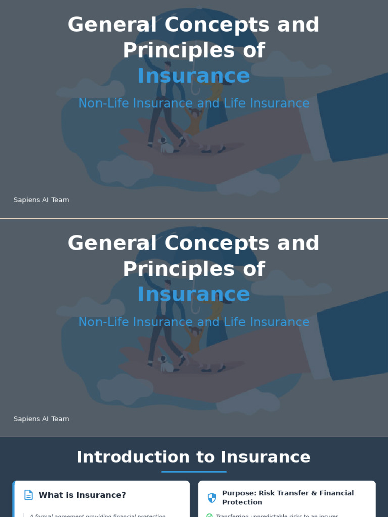 General Concepts of Insurance | PDF | Insurance | Life Insurance