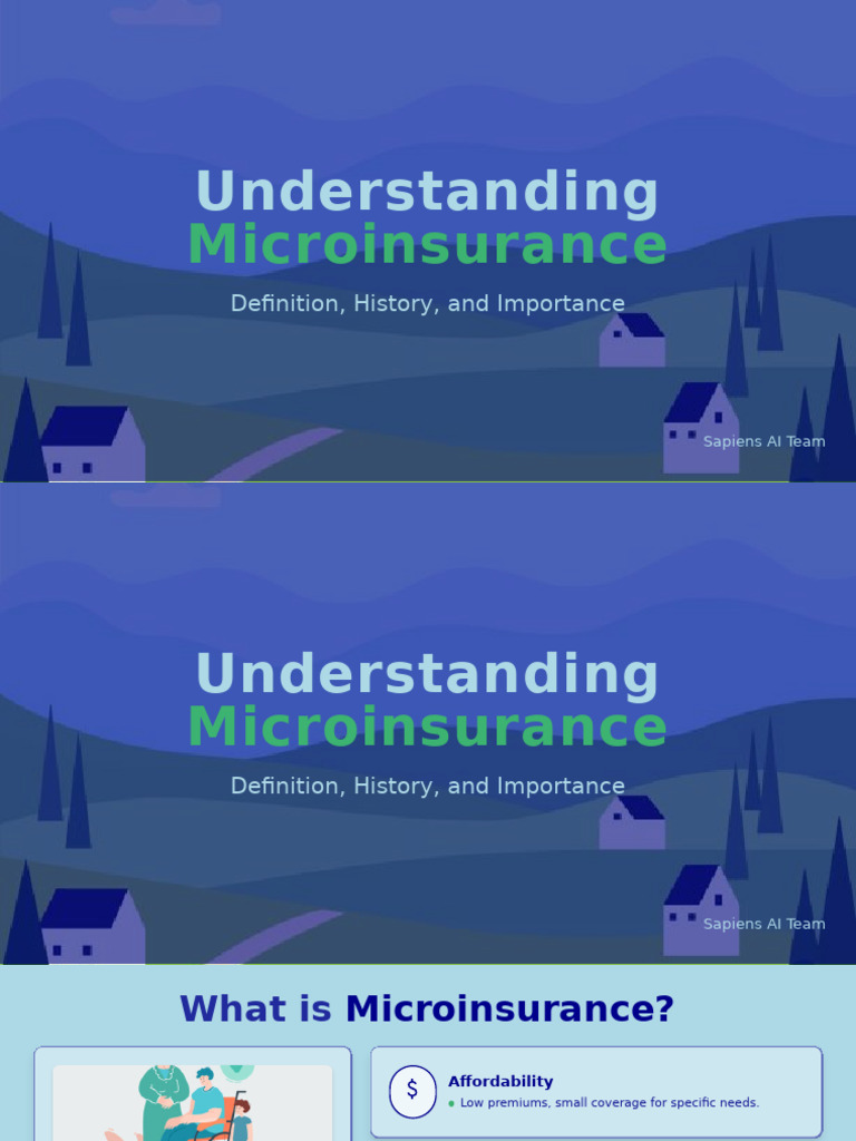 Understand Microinsurance history and importance | PDF | Poverty ...