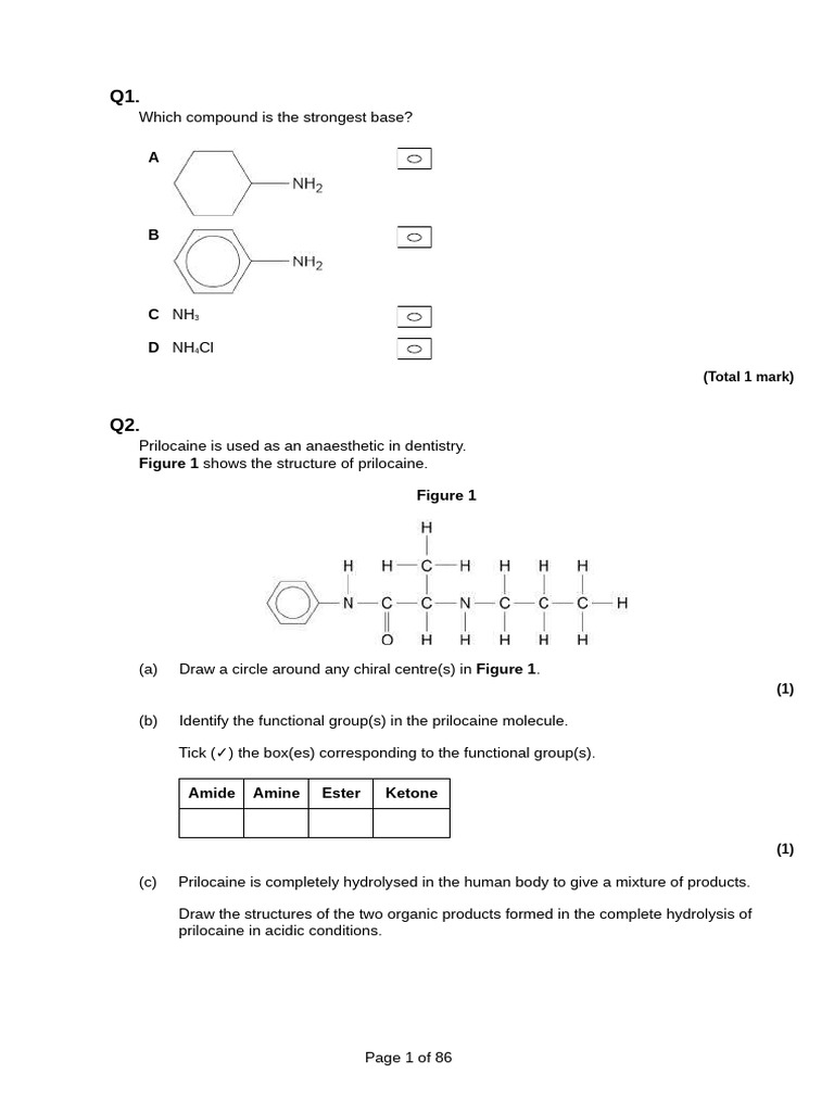 Chemistry Conundrum 3 | PDF | Amine | Chemical Reactions