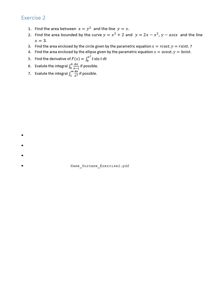 Exercises 2 | PDF