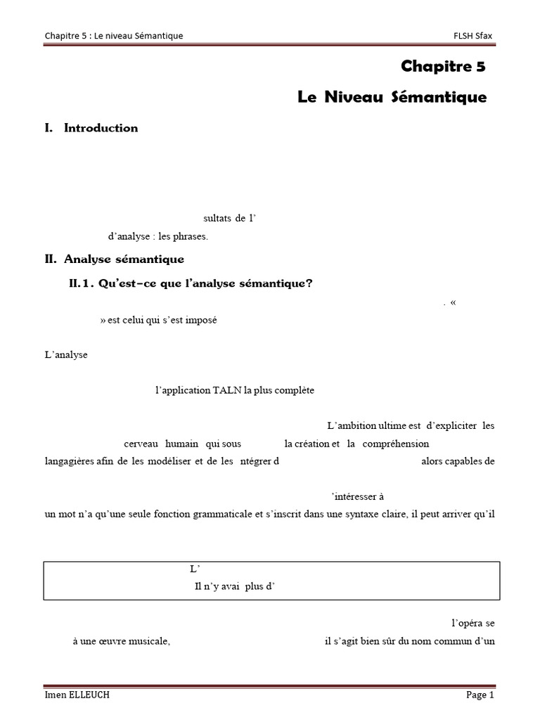 MA_Chapitre_5_TALN_2021_validé | PDF | Sémantique | Sémiotique