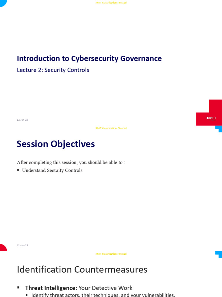 Week 2 Security Controls | PDF | Security | Computer Security