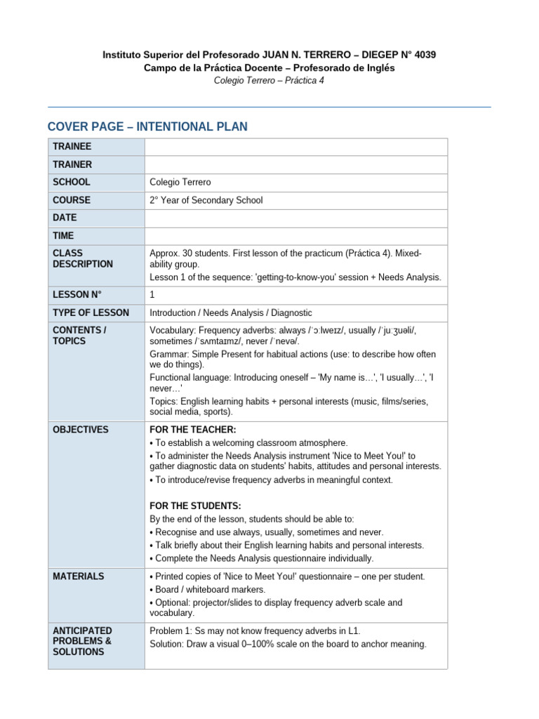 lesson_plan_v2 | PDF | English Language | Human Communication
