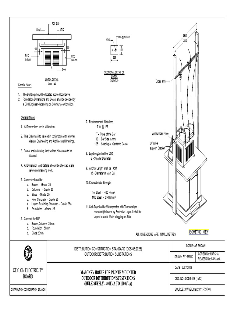 F5 Meter Cubicle for Heavy Supply Connection-NWP-2 New | PDF | Concrete ...