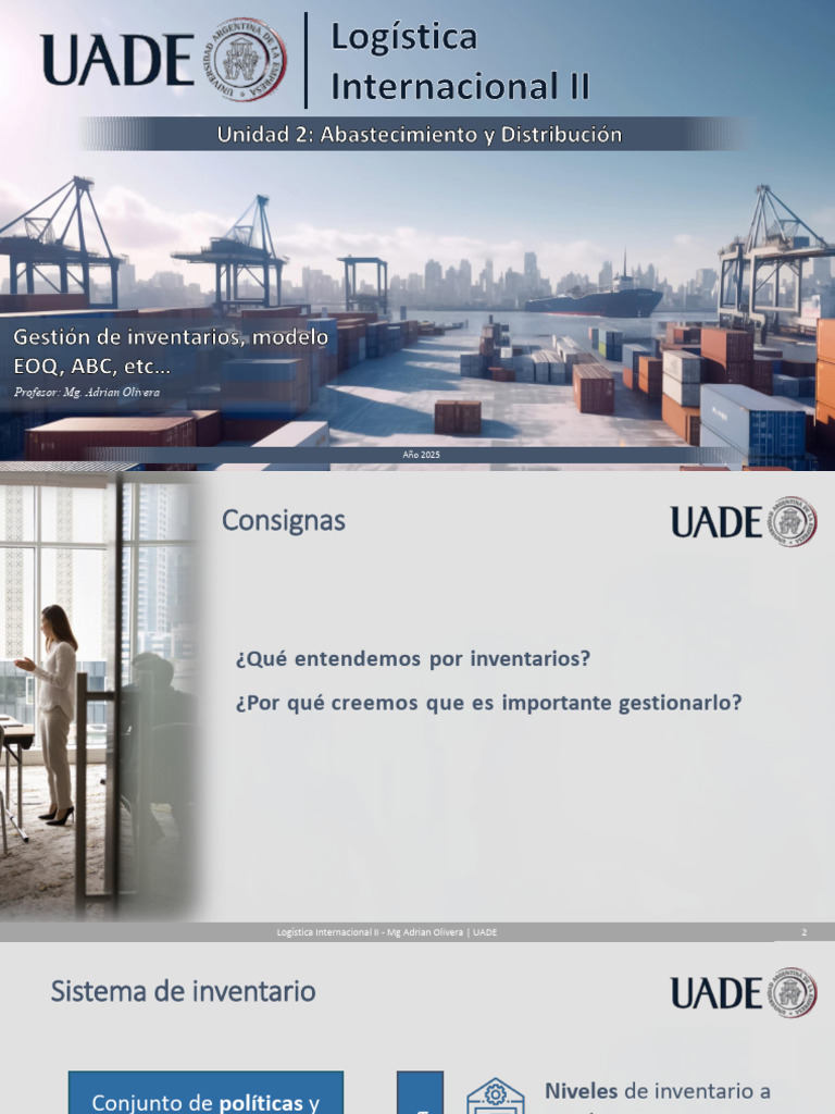 LCI - Log Int II - Unidad 02 - Parte 02 | PDF | Logística | Negocios ...
