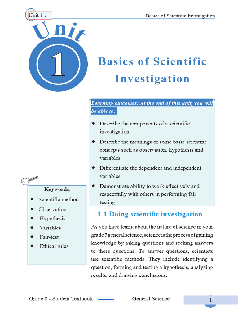 Grade 8 General Science Textbook Extracted 01171157 | PDF | Experiment ...