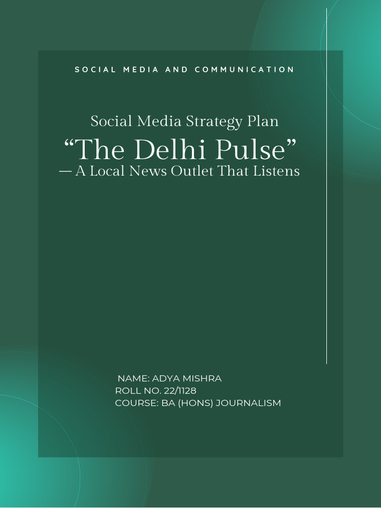 Social Media Strategy Plan | PDF | Journalism | Communication